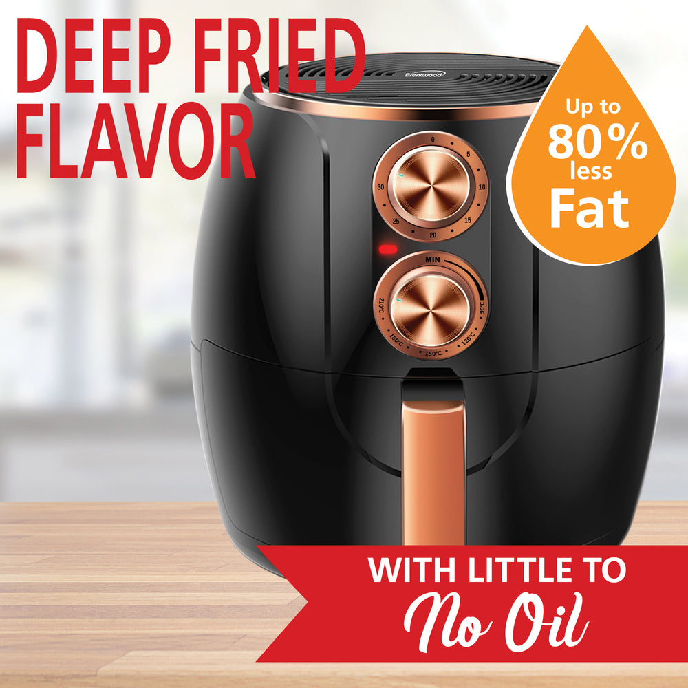 Brentwood Af-300Bkc 3.2 Quart Electric Air Fryer Timer And Temp Control- Black