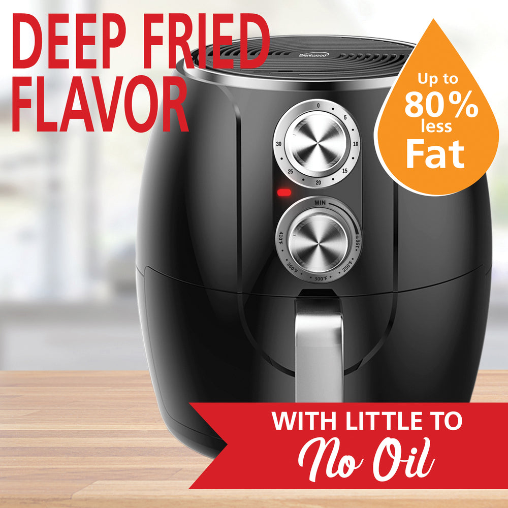 Brentwood Appliances AF-300BK Air Fryer with Timer and Temperature Control