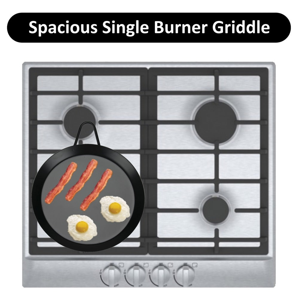 Brentwood BCM-24 Round Griddle Comal - Nonstick Aluminum Pan