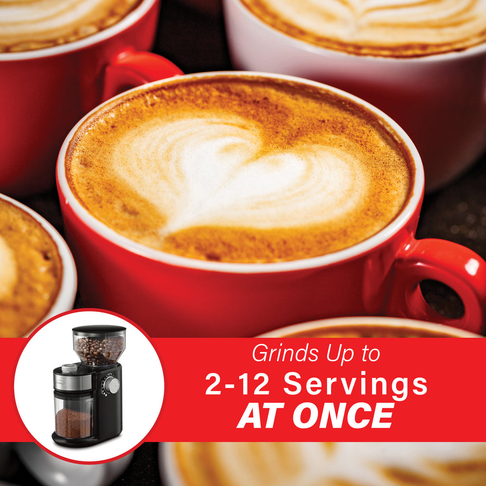 Brentwood CG-2021BK Coffee Grinder Mill - 8 Ounce Automatic Burr, Black