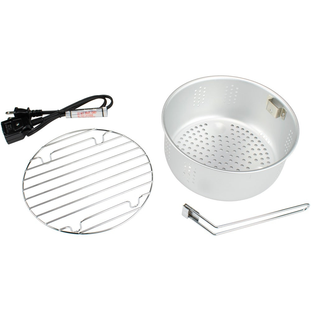 Brentwood DF-706 Deep Fryer 5.2qt Non-Stick Inner Pot & Steam Rack