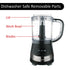 Brentwood FP-549BK 3-Cup Food Processor Black with Stainless Steel Blades