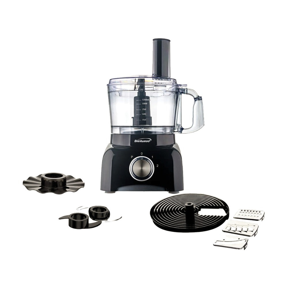 brentwood Select FP-585BK Food Processor with 5 Cup Capacity in Black Image 1