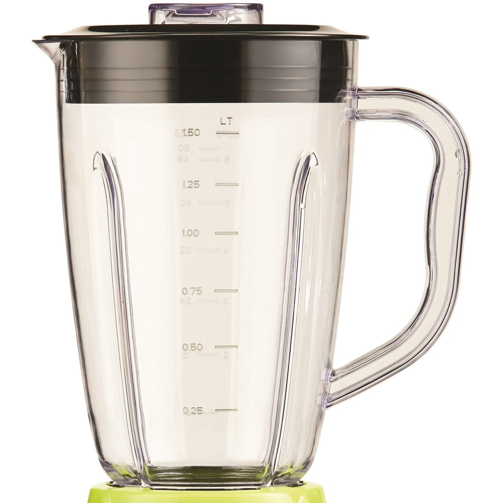 Brentwood JB-220G 12-Speed Blender - 50oz Plastic Jar, Lime Green Image 1