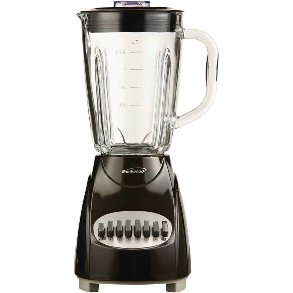 Brentwood JB-920B Blender Glass Jar Black 12 Speed Image 1