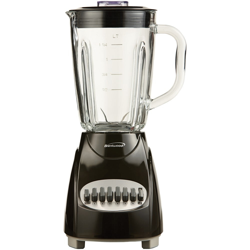 Brentwood JB-920B Blender Glass Jar Black 12 Speed