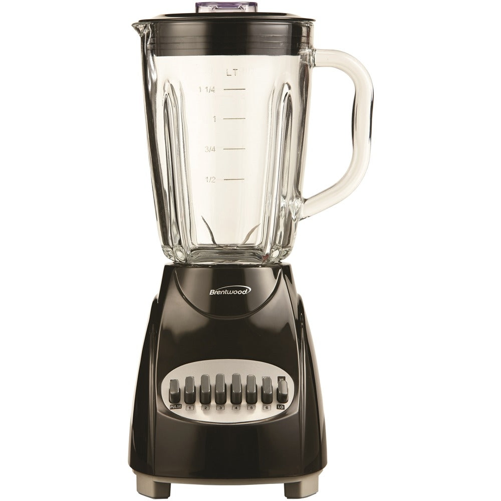 Brentwood JB-920B Blender Glass Jar Black 12 Speed