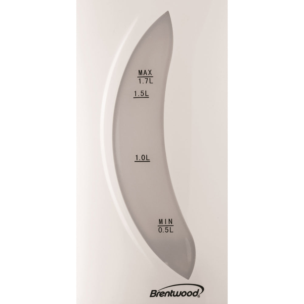 Brentwood KT-1617 1.7L Cordless Electric Tea Kettle - White