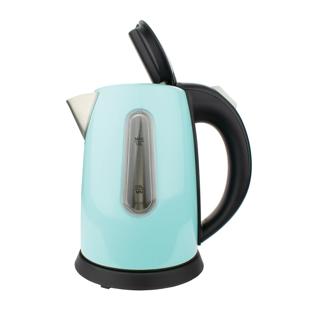 Brentwood KT-1710BL Electric Kettle - 1 Liter Stainless Steel Cordless (Blue)