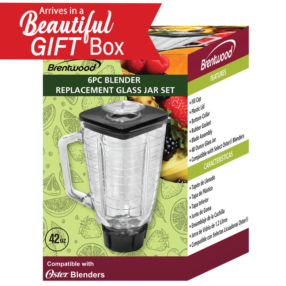 Brentwood P-OST722 Blender Glass Jar Replacement Set Image 1