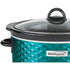 Brentwood SC-140BL 4.5 Quart Slow Cooker with Scallop Pattern in Blue