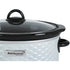 Brentwood SC-140W Slow Cooker with 4.5 Quart Capacity in White