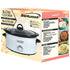 Brentwood SC-140W Slow Cooker with 4.5 Quart Capacity in White