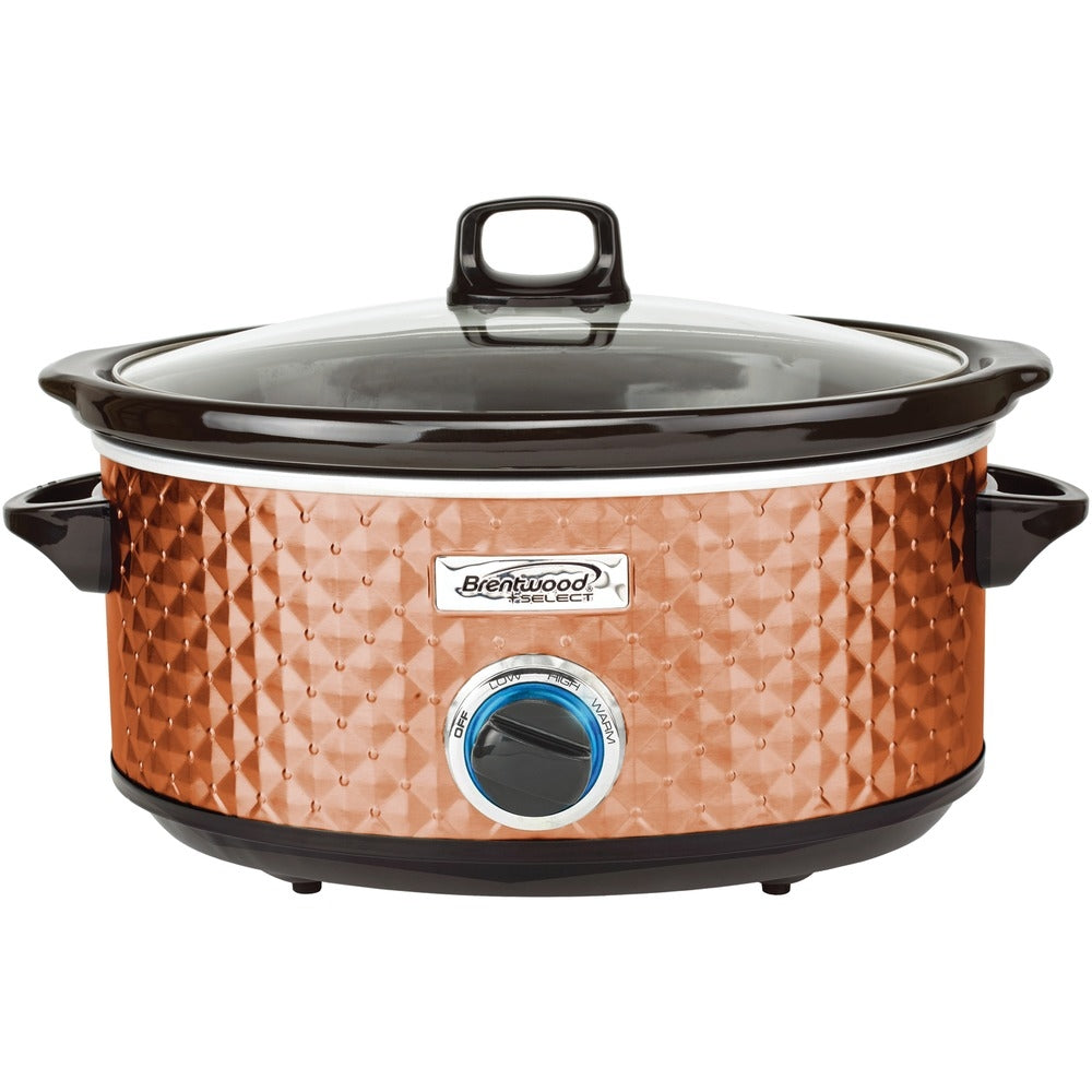 Brentwood SC-157C Slow Cooker 7 Quart Copper Finish Image 1