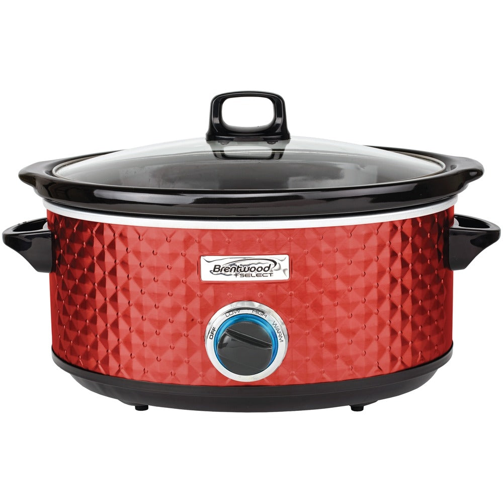 Brentwood SC-157R 7 Quart Slow Cooker Red Color Image 1