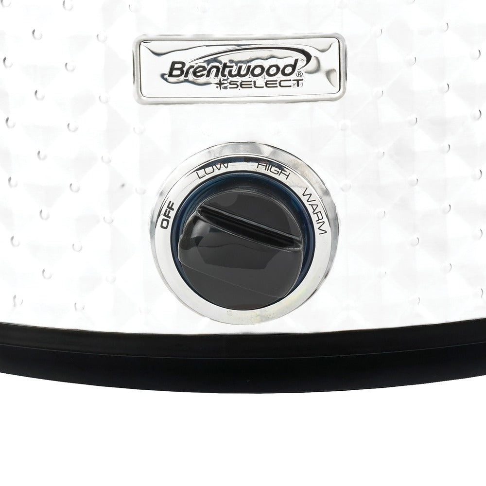 Brentwood SC-157W Slow Cooker 7 Quart White, Ceramic Pot
