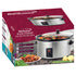 Brentwood SC-170S Slow Cooker 7.5L Stainless Steel Black LED Power Indicator