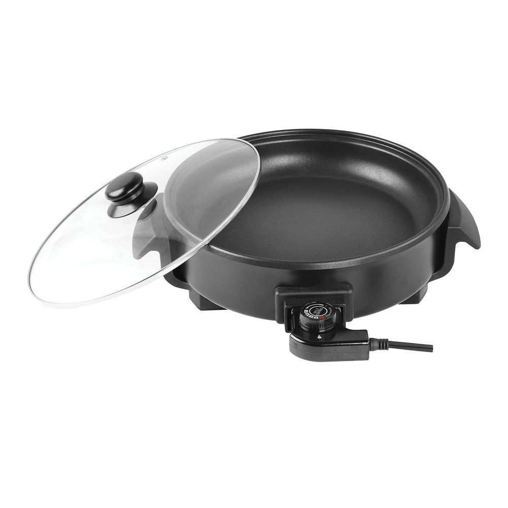 Brentwood SK-67BK 12" Non-Stick Electric Skillet with Vented Glass Lid
