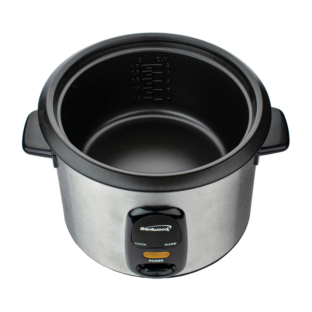Brentwood TS-15 8-Cup Rice Cooker with Non-Stick Steamer
