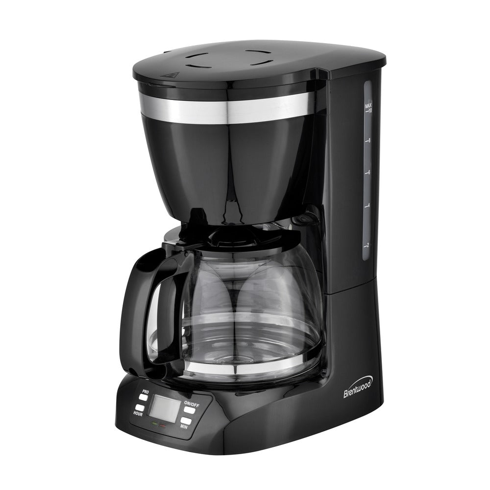 Brentwood TS-219BK 10-Cup Digital Coffee Maker with Programmable Timer Image 1