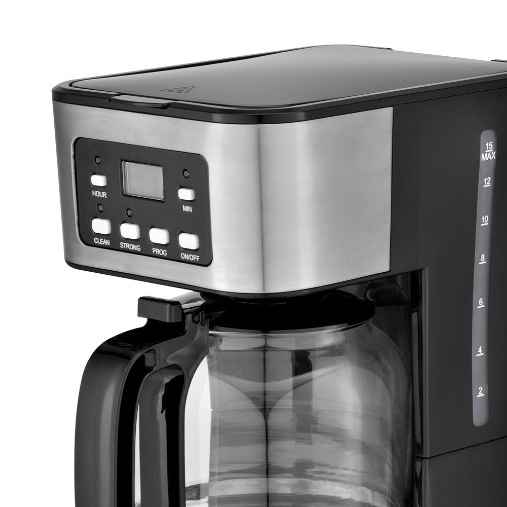 Brentwood TS-222BK 12 Cup Digital Coffee Maker with Strong Brew