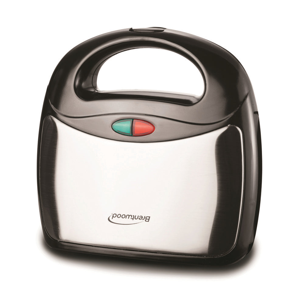 brentwood TS-243 Black/Stainless Steel Waffle Maker - Nonstick Surface, Cool Touch Handle