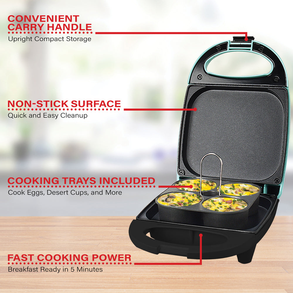 Brentwood Ts-256Bl Mini Egg Bite Maker With Non-Stick Interior