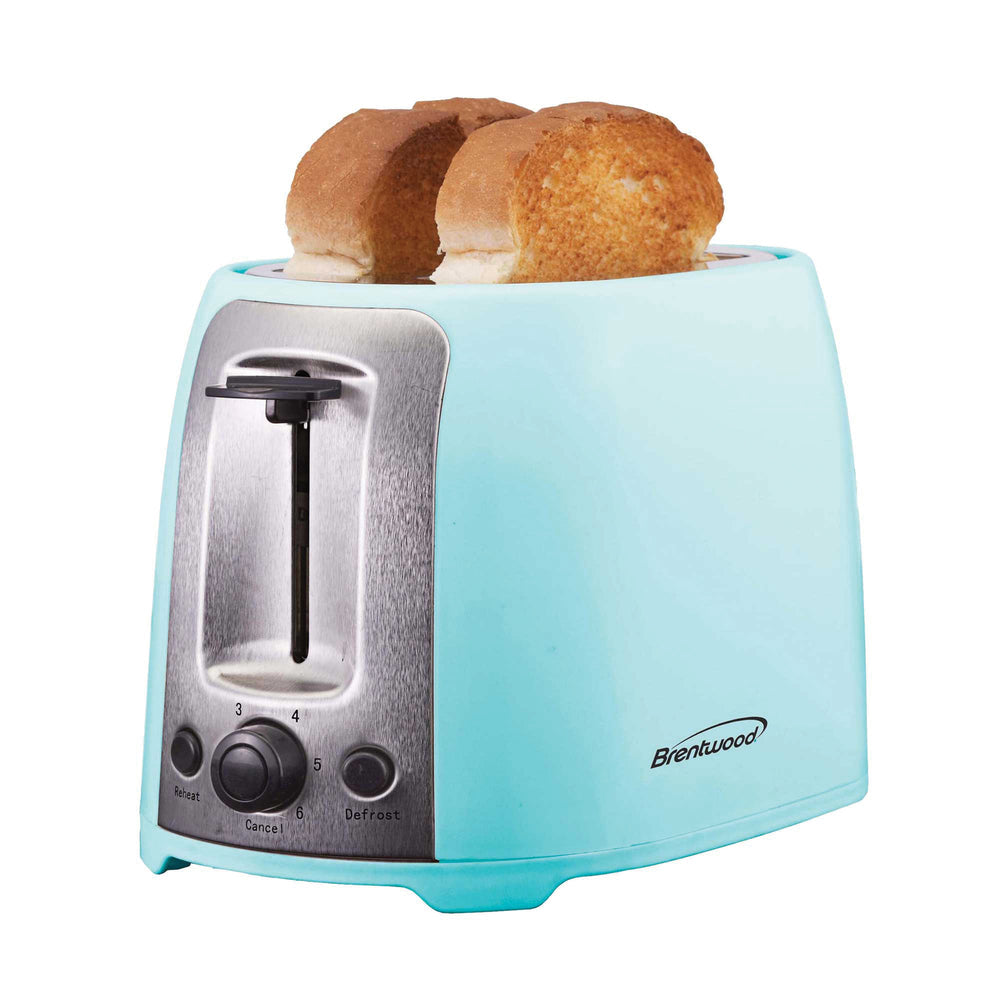 Brentwood TS-292BL 2-Slice Wide Slot Toaster, Cool Touch, Blue