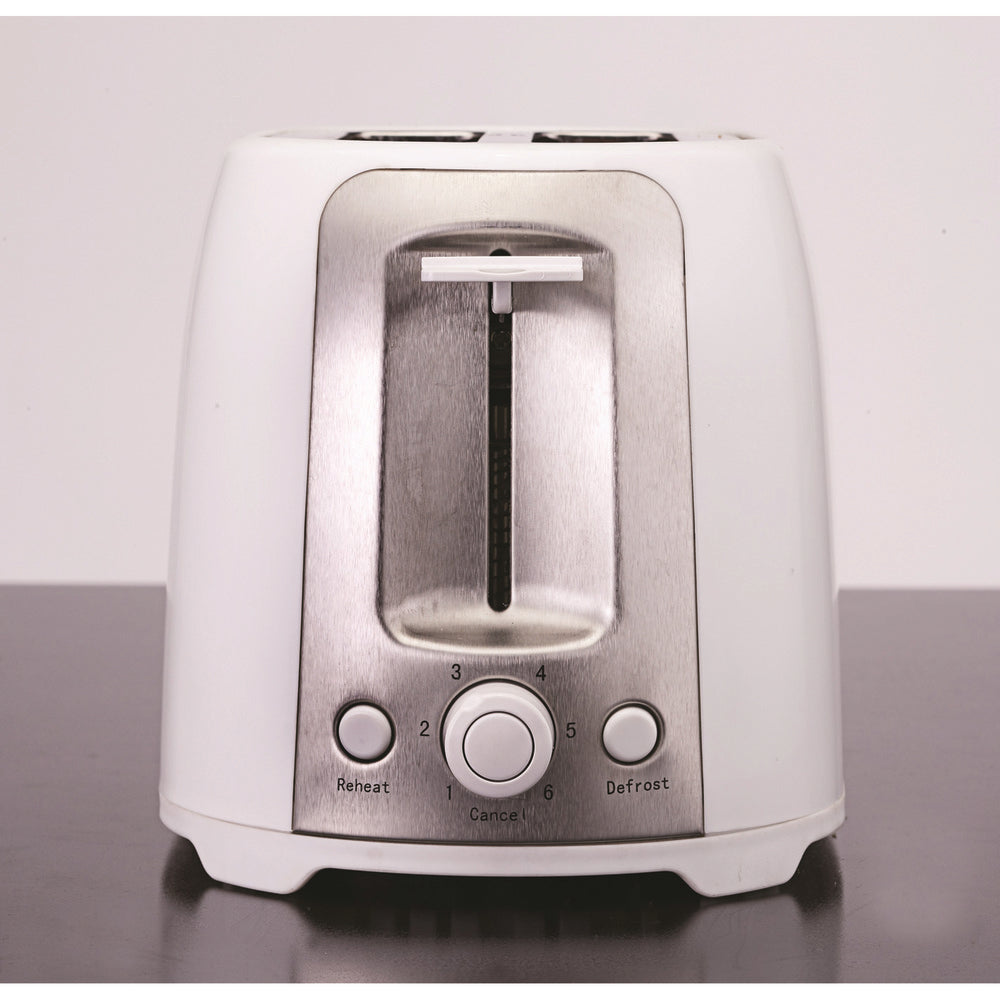 Brentwood Ts-292W 2 Slice Cool Touch Toaster ; White And Stainless Steel