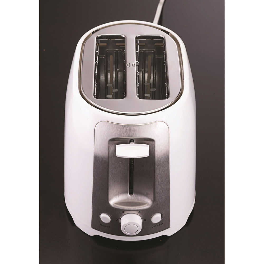 Brentwood Ts-292W 2 Slice Cool Touch Toaster ; White And Stainless Steel
