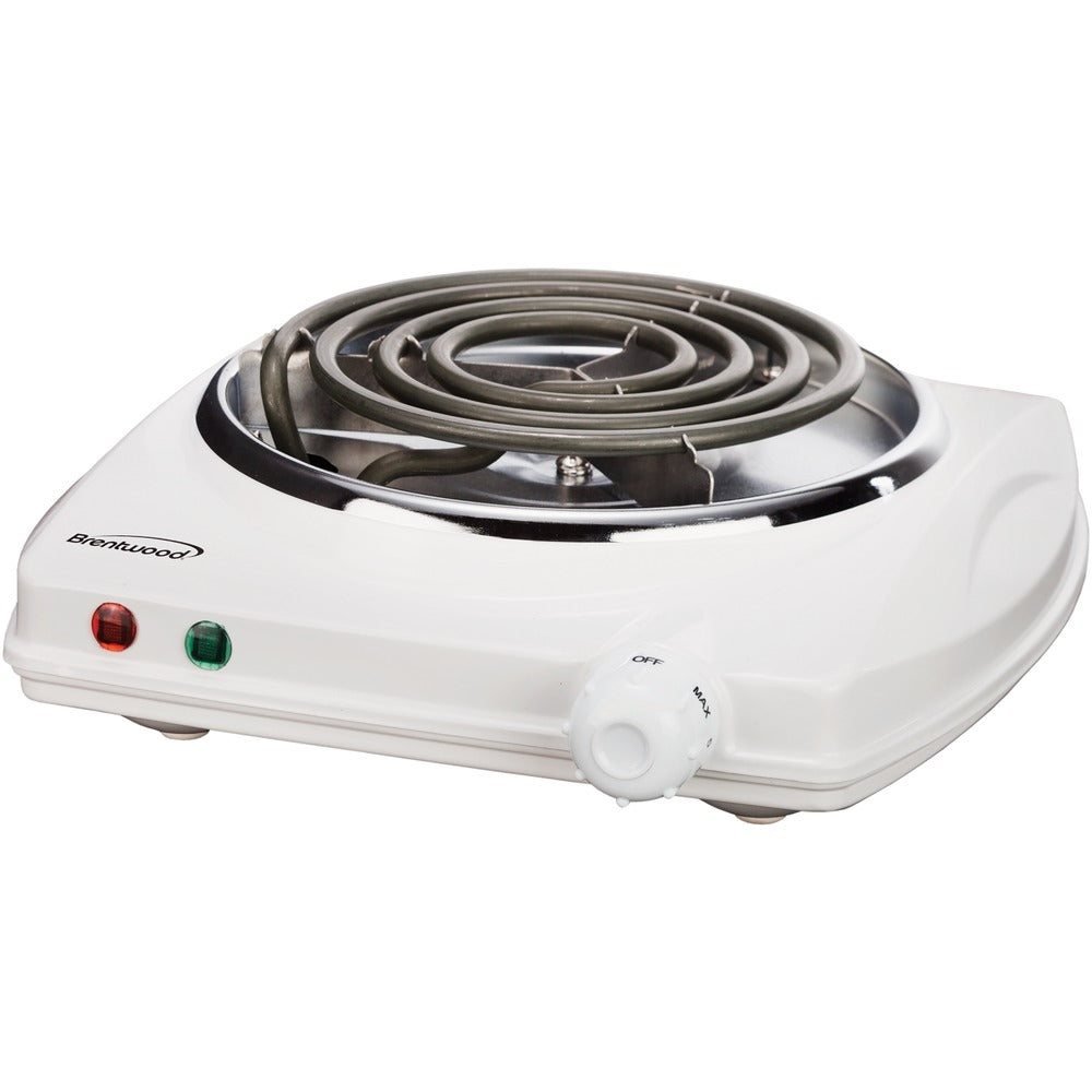Brentwood TS-322 Electric Single Burner White Cast Iron Heating Element