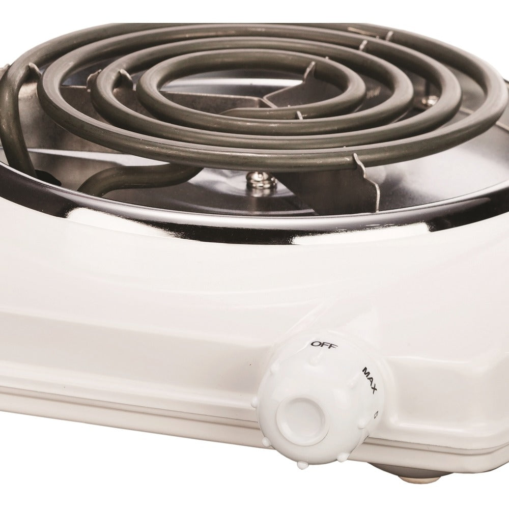 Brentwood TS-322 Electric Single Burner White Cast Iron Heating Element