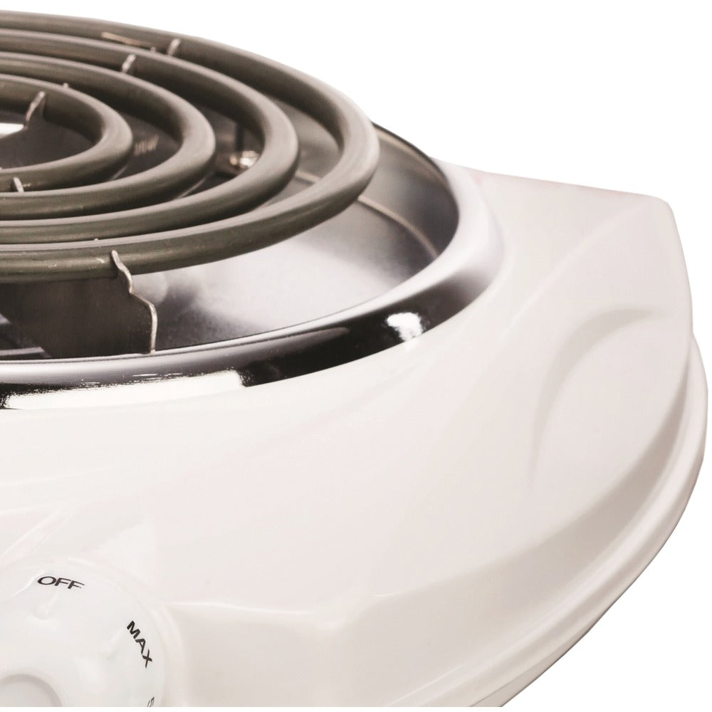 Brentwood TS-322 Electric Single Burner White Cast Iron Heating Element