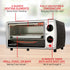 Brentwood Ts-345B 9-Liter 4 Slice Toaster Oven Broiler Black