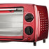 Brentwood TS-345R 4-Slice Toaster Oven Broiler - 9L Red