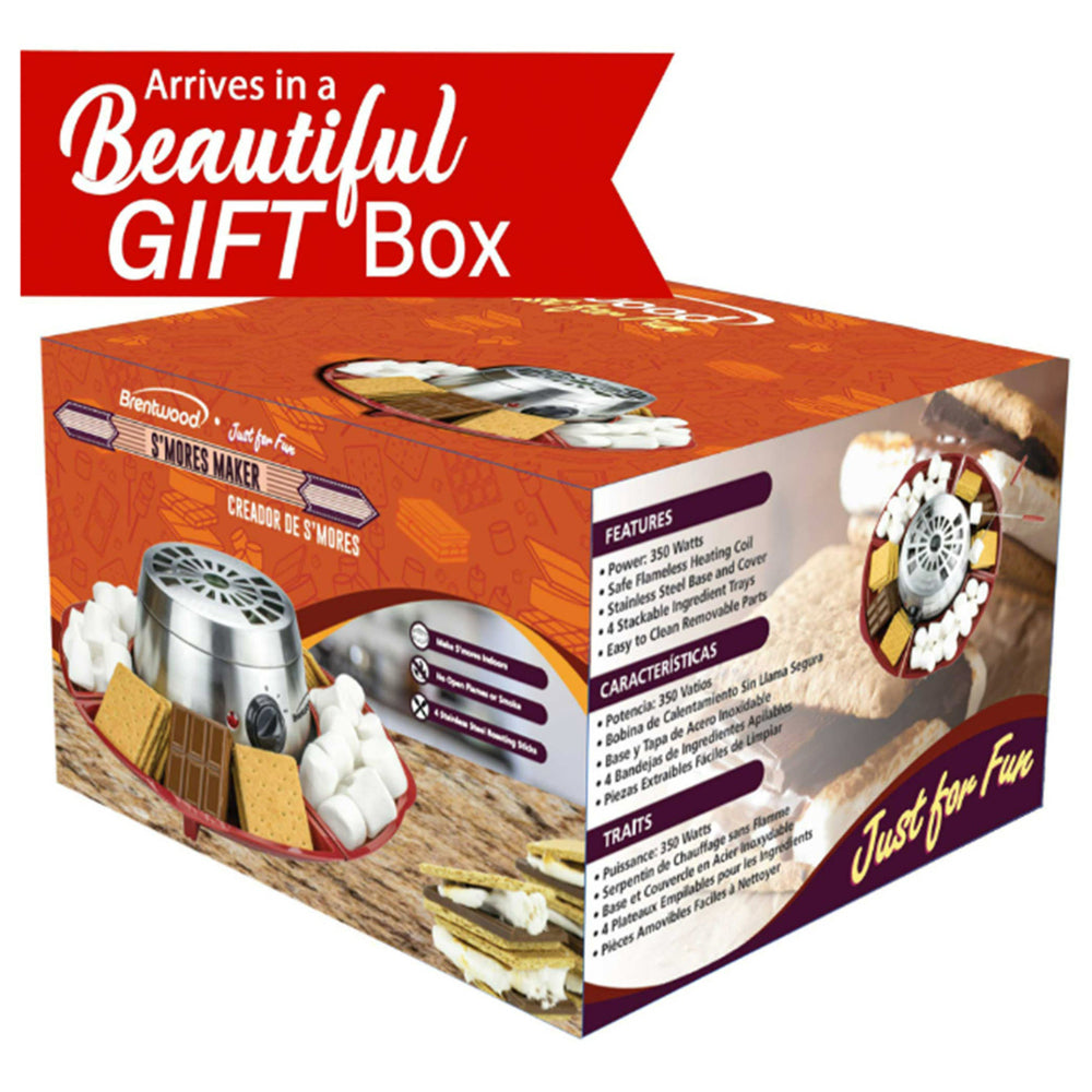 Brentwood TS-603 Electric Stainless Steel Smores Maker Set