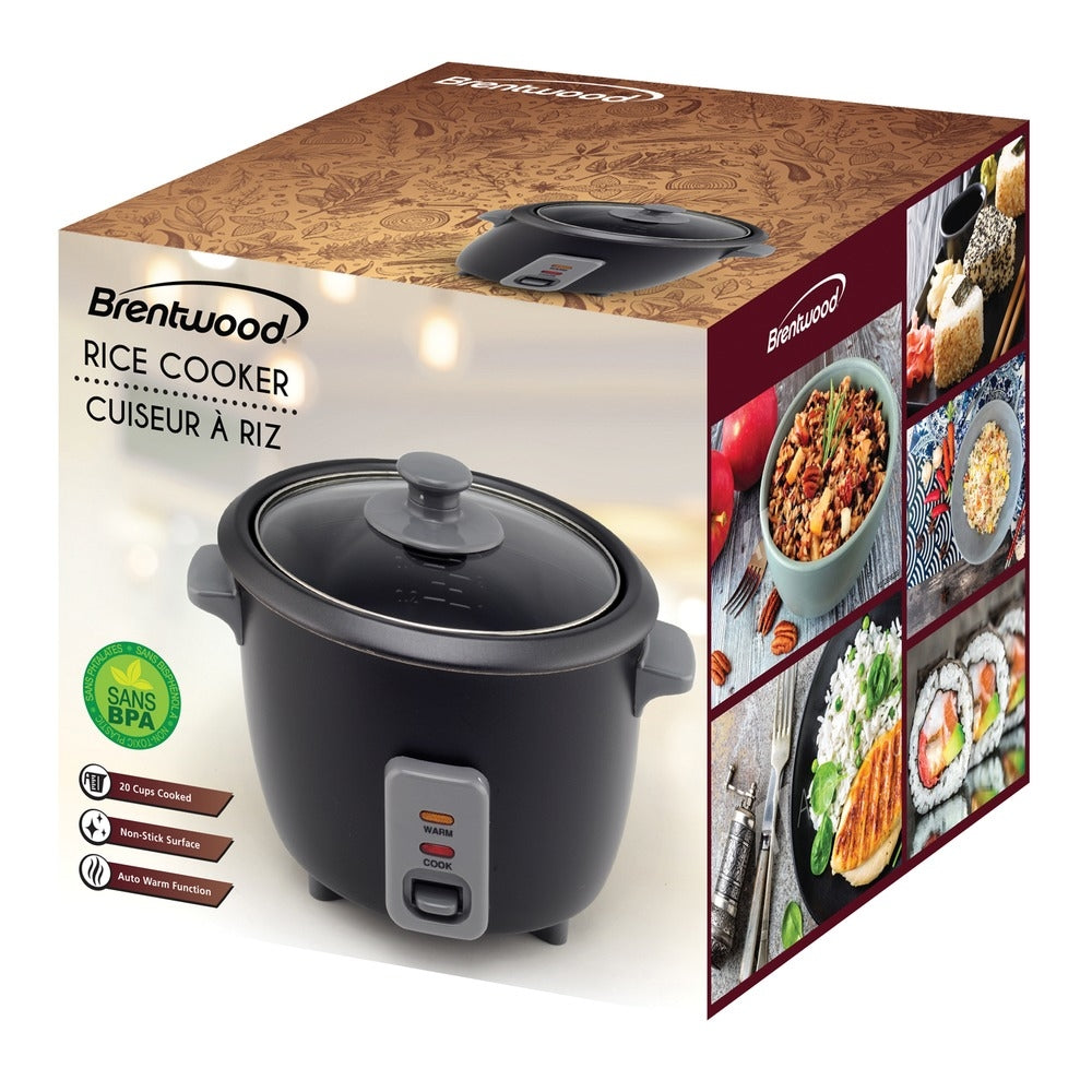 Brentwood TS-700BK Rice Cooker 4 Cup Black