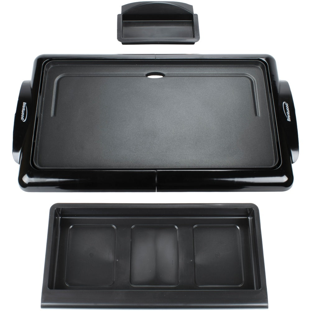 Brentwood TS-840 Electric Griddle 1400W Black Non-Stick Surface