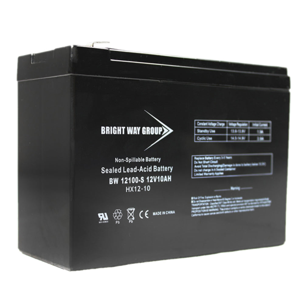 Bright Way Group Bw 12100 F2 0186 12V 10A Sld Ld Acd Bat