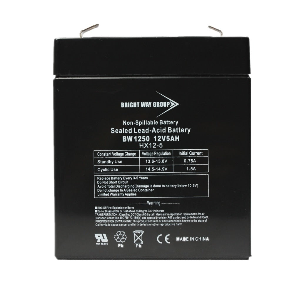 Bright Way Group Bw 1250 F1 0124 12V 5A Sld Ld Acd Bat Image 1