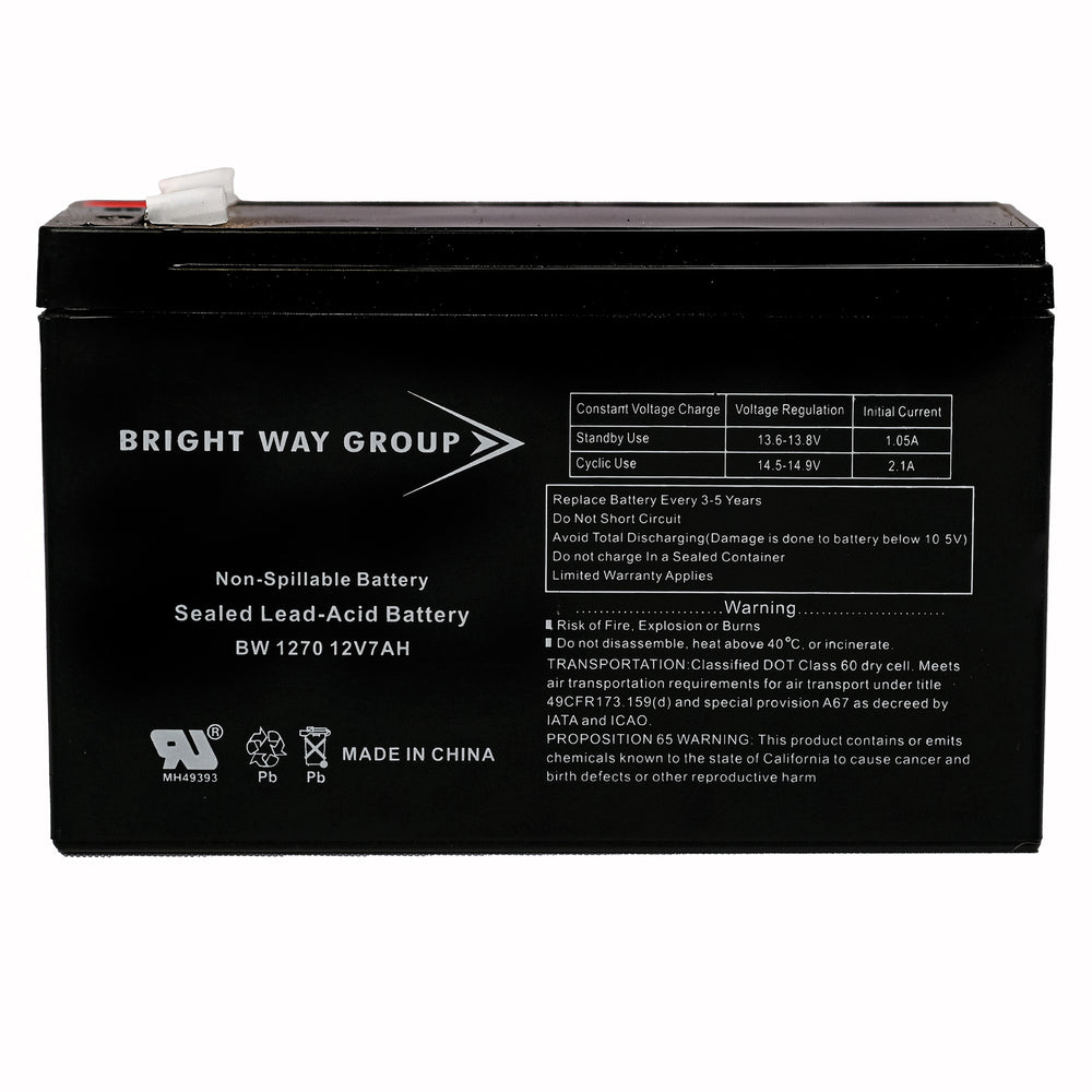 Bright Way Group Bw 1270 F1 0136 12V 7A Sld Ld Acd Bat