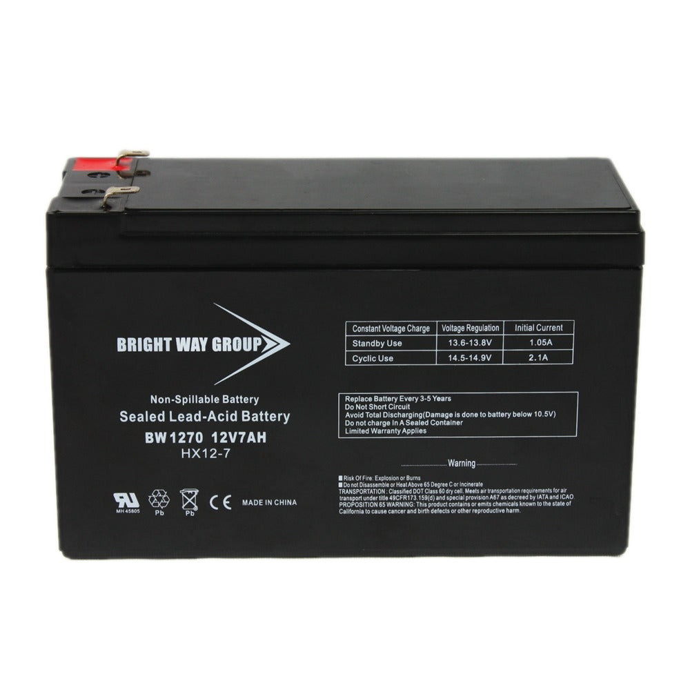 Bright Way Group Bw 1270 F1 0136 12V 7A Sld Ld Acd Bat