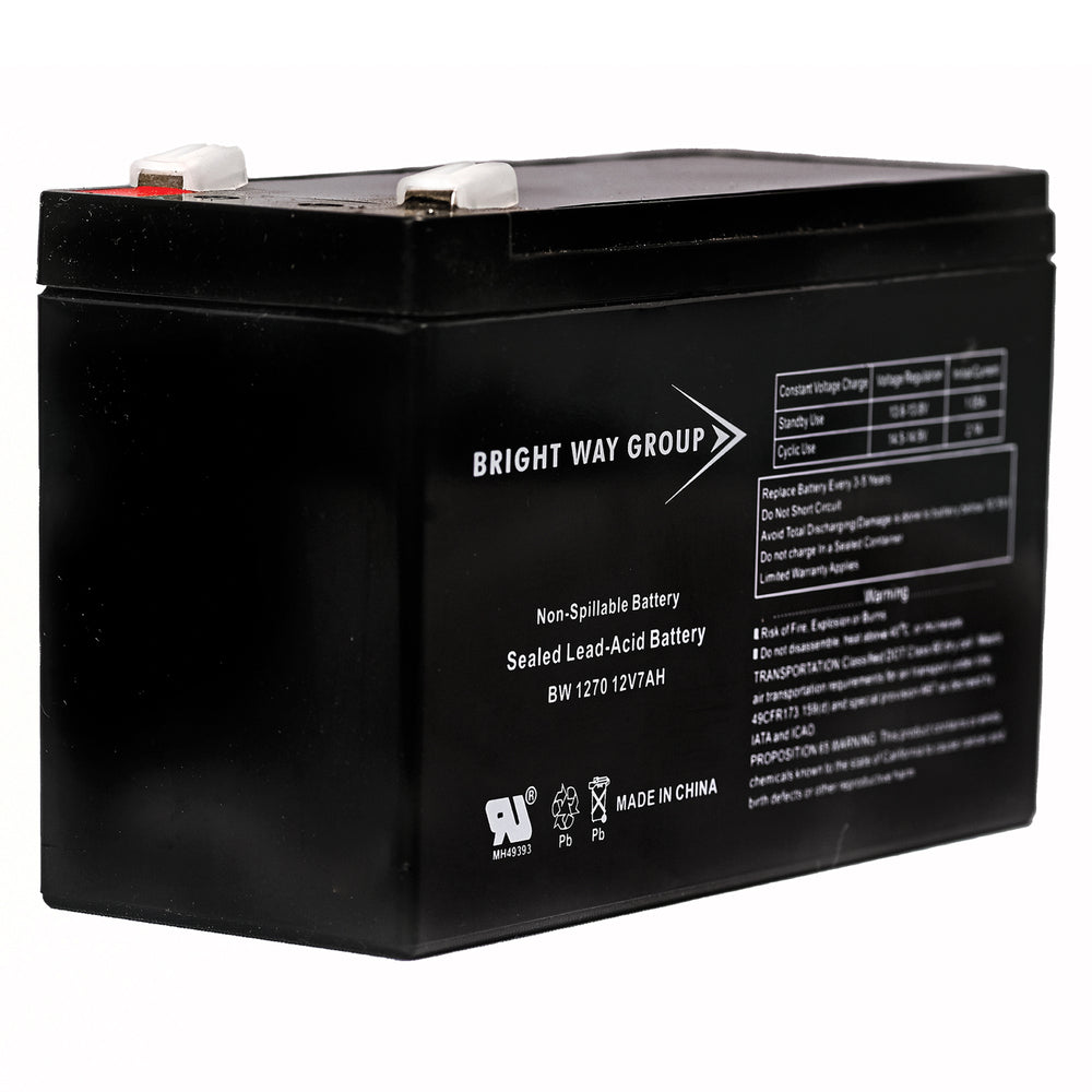 Bright Way Group Bw 1270 F1 0136 12V 7A Sld Ld Acd Bat