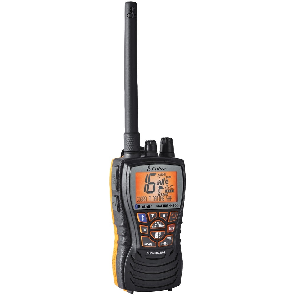 Cobra MRHH500FLTBT VHF Marine Radio with Bluetooth Technology