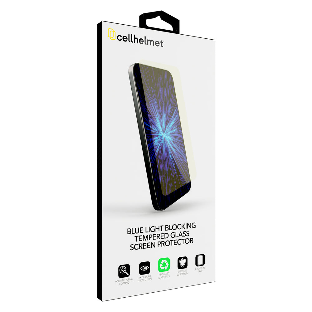 Cellhelmet SB-120-C000 Blue-Light-Blocking Glass for iPhone 16e/14/13 Pro