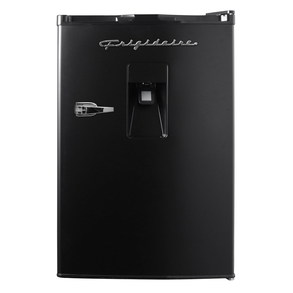 Frigidaire EFR494-Black Retro Compact Fridge with Water Dispenser - 4.5 Cu Ft