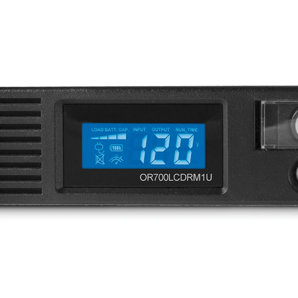 Cyberpower Or700Lcdrm1U 700Va Rm 140V 5-15P Line-Int 6Out 5-15R Usb Lcd Panel
