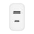 Cygnett CY3887POFLW 38W Dual Port Wall Charger with USB-C Power Delivery