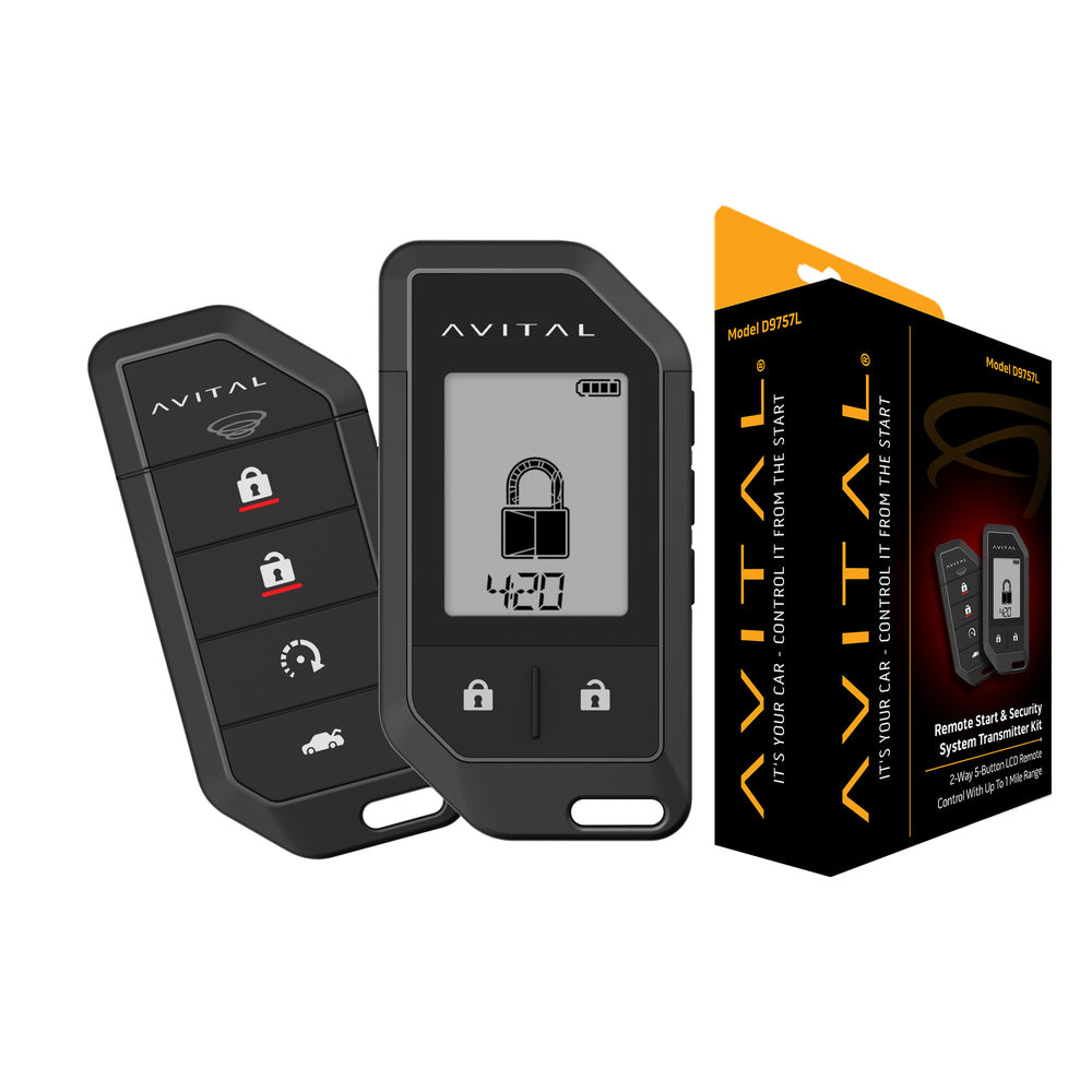 Avital D9757L 2Way LCD RF Kit - 1 Mile Range Image 1