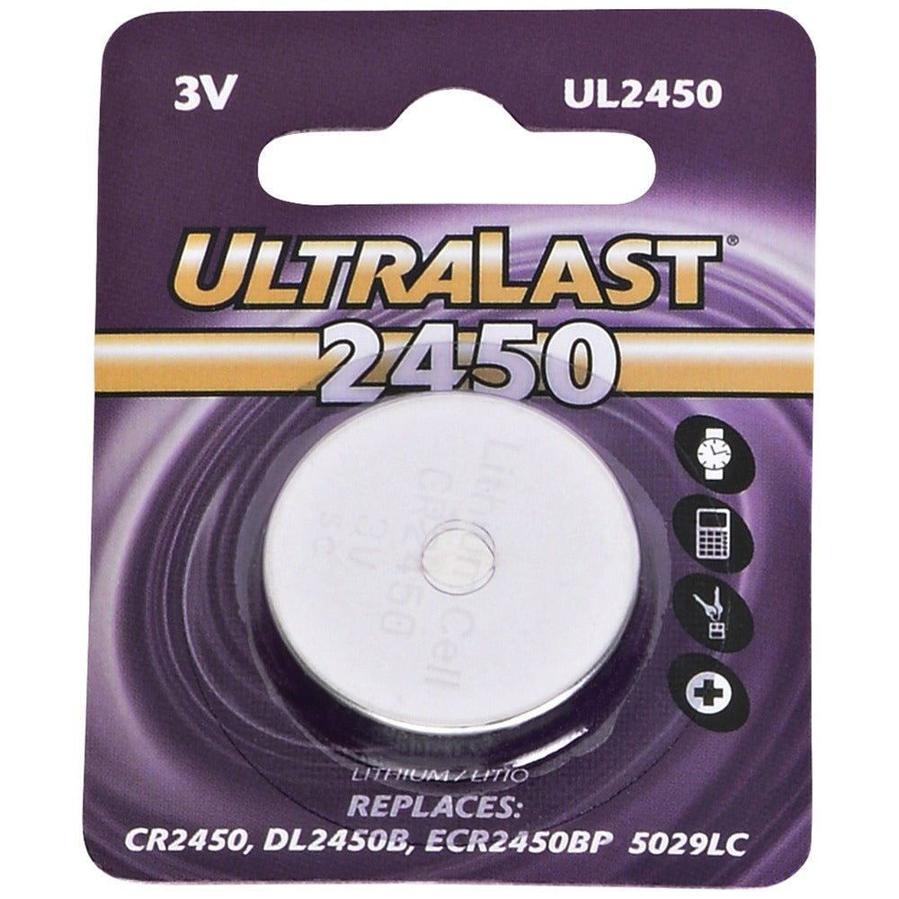 Dantona UL2450 CR2450 Lithium Coin Cell Watch Battery Image 1